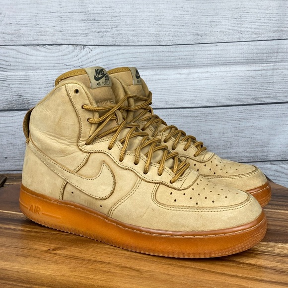 Nike Air Force 1 High 07 LV8 Flax Wheat Gum Sneaker 882096-200 Men’s Shoe Size 8 - Picture 3 of 12